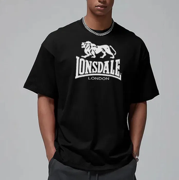 Мужская футболка Lonsdale, черный, XS (MCF0000322)