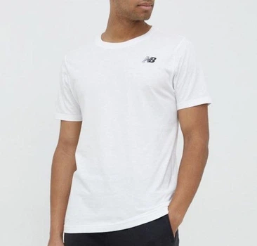 Чоловіча футболка New balance, білий, S (MCF0000463)