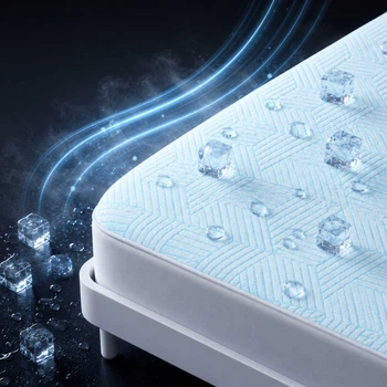 Наматрасник U-tek Охлаждающий Cooling Aquastop Водонепроницаемый с резинкой по периметру 180х200 см (NCAF182)