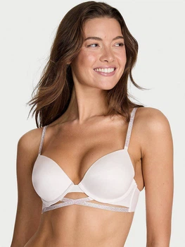 Бюстгальтер Victoria's Secret Gradient Shine Cradle Push-Up Bra 34D Білий (27178807D)