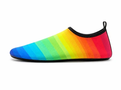 Обувь для пляжа и кораллов аквашузы Diving shoes разноцветные плоская подошва 34-35 ( 21 см ) 261