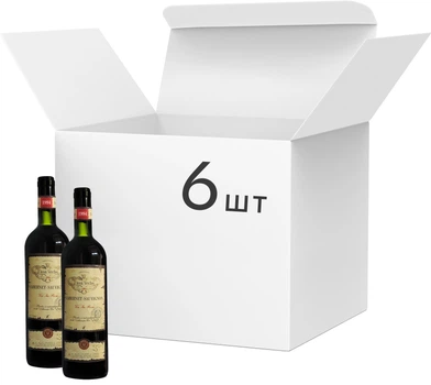 Упаковка вина Casa Veche Cabernet Sauvignon червоне сухе 0.75 л х 6 шт (24840042000381)