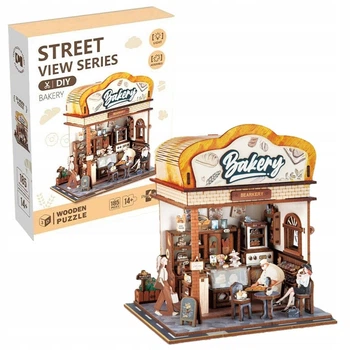 Пазлы деревянные Кондитерская 3D Wooden puzzle, с подсветкой 179 деталей №68073