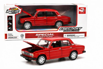 Автомодель Автопром Lada 2106 1:32 Metr+ 611A-2 Красный