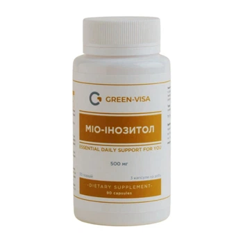 Инозитол Green Visa Мио-инозитол 500 mg 90 капс