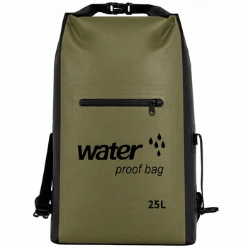 Герморюкзак водонепроницаемый 25 литров SP-Sport Water Proof Bag 7563 размер 58x15x43см Olive