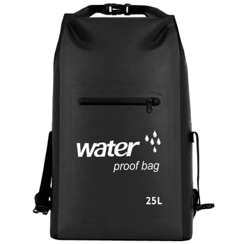 Герморюкзак водонепроницаемый 25 литров SP-Sport Water Proof Bag 7563 размер 58x15x43см Black