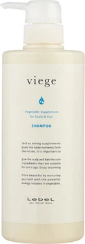 Восстанавливающий шампунь Lebel Viege Shampoo для волос и кожи головы 600 мл (4952195625628)