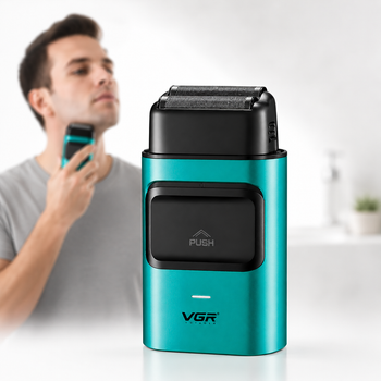 Электробритва-шейвер VGR V-307 на аккумуляторе с USB-зарядкой, компактный мужской триммер для лица