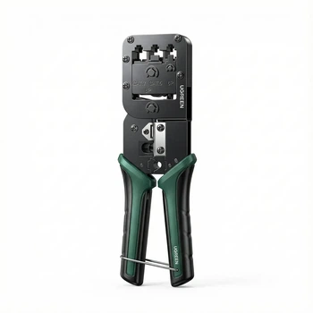 Обтискні кліщі Ugreen кримпер для обтискання конекторів RJ45/RJ11/RJ12 Cat 5e/6/7/8 3 в 1 Black (NW200)
