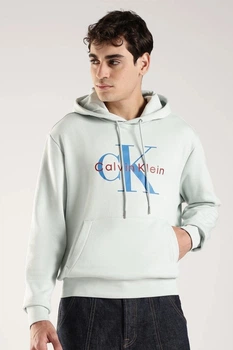Мужское худи на флисе Calvin Klein 44(XS) Голубой (148851)