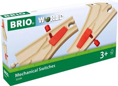 Пара стрілок Brio (L1/M1) Mechanical Switches Track for Wooden Train Set 2 деталі (7312350333442)