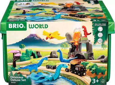 Набір Brio World Залізничний делюкс Динозавр 63610400 (7312350361049)