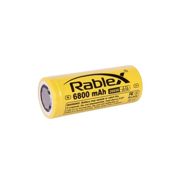 Аккумулятор Rablex 26650 Li-ion 6800 мА·год 3 для питания совместимых устройств, 7 В