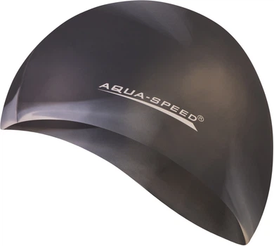 Шапочка для плавания AQUA SPEED Bunt, силиконовая, разноцветная, универсальный размер OSFM (113-78)