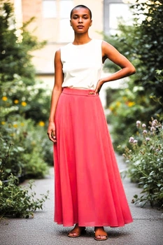 Спідниця «Coral Breeze» by Lorette Fashion кораловий 46