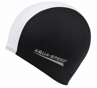 Шапочка для плавания AQUA SPEED взрослая, полиуретановая, синяя, универсальный размер OSFM (091-57)