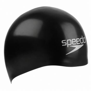 Шапочка для плавания Speedo Fastskin Cap AU, силиконовая, черная, розмір L окружність голови 60-66см. (8-082163503-L)