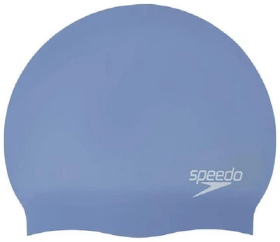 Шапочка для плавания Speedo Long Hair, взрослая, для длинных волос, силиконовая, синяя, универсальный размер OSFM (8-0616816681)