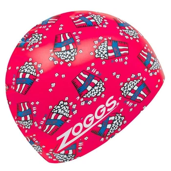 Шапочка для плавания Zoggs Printed, взрослая, силиконовая, красная, универсальный размер OSFM (465048.PPCRMG)