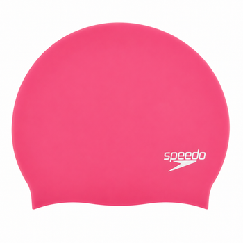 Шапочка для плавания Speedo Long Hair, взрослая, для длинных волос, силиконовая, розовая, универсальный размер OSFM (8-06168A064)