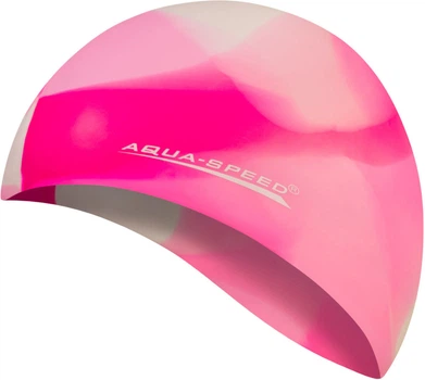 Шапочка для плавания AQUA SPEED Bunt, силиконовая, разноцветная, универсальный размер OSFM (113-95)