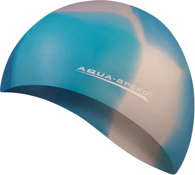 Шапочка для плавания AQUA SPEED Bunt, силиконовая, разноцветная, универсальный размер OSFM (113-97)