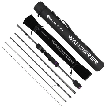 Спиннинговое удилище Golden Catch Wanderer WRS-765LS 2.29м 2-12г в тубусе