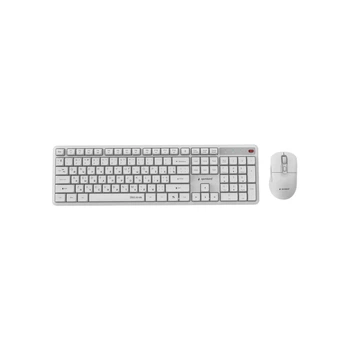 Комплект Gembird Silent Key Pro Business Wireless White (KBS-WMS-01-W-CYRL)