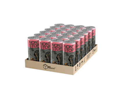 Упаковка напитка безалкогольного энергетического Non Stop Stalker Red 0.25 л х 24 шт (4820252126343_1)