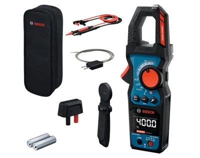 Мультиметр Bosch EXMC600-17 (2хAA, 600A, 600В) цифровой токоизмерительные клещи (27141)