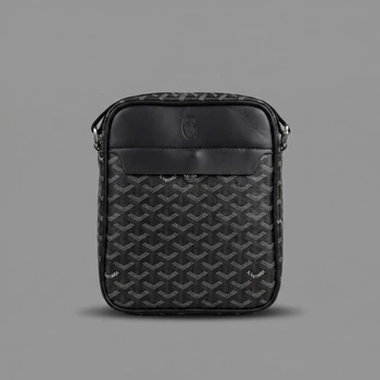 Сумка Goyard через плечо, мужской спортивный мессенджер, барсетка Гаярд, черная летняя Гоярд