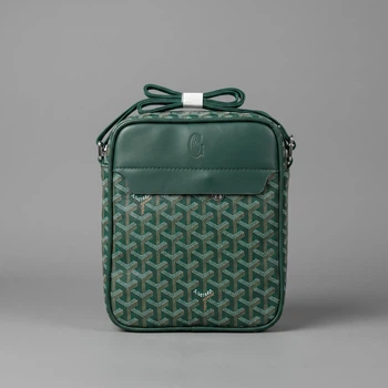 Сумка Goyard через плечо, мужской спортивный мессенджер, барсетка Гаярд, зеленая летняя Гоярд
