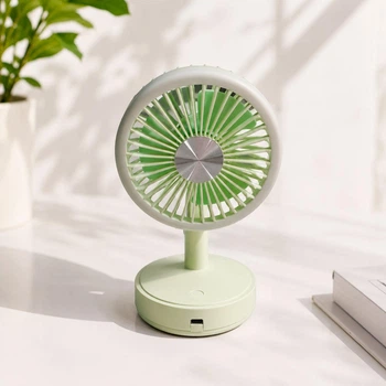 Аккумуляторный вентилятора Table Mini Fan Салатовый, настольный мини вентилятор (1011155-LightGreen-3)