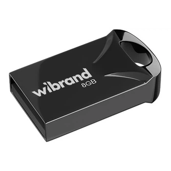 USB флеш-накопичувач Wibrand 8ГБ (серія Hawk) (колір чорний)