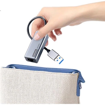 USB-адаптер Lenovo для подключения к сети Ethernet, кабель-конвертер RJ45 Gigabit, док-станция расширения USB, совместимая с ноутбуками Apple, Xiaomi, Huawei, BY01-RA Gigabit.