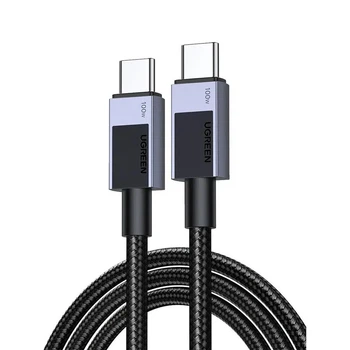 Кабель зарядний UGREEN Type C to Type C 100 W 100 cм Black (L512)