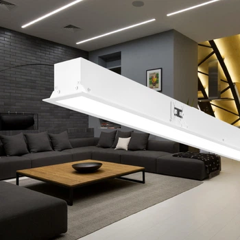 Встроенный линейный светодиодный светильник X-LED 70 Вт белый (1420x42x45)