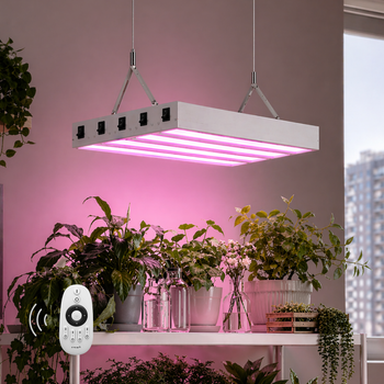 Управляемый подвесной светодиодный фитосветильник X-LED 150 Вт серый (600x240x43)
