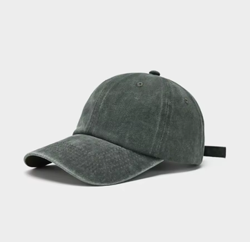 Кепка бейсболка вареная винтажная One Size зелений