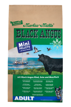 Сухой корм для взрослых собак мелких пород Markus-Muhle Black Angus Adult Mini Pellets с говядиной, 5 кг