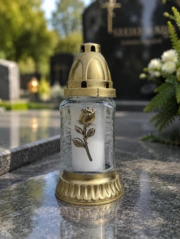 Лампадка 2405 Квадратна з трояндою
