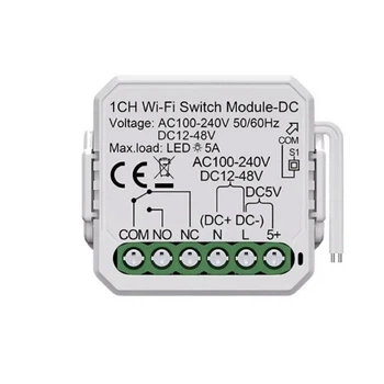 Розумне реле сухий контакт Tuya Wi-Fi 5V/12-48V/220V для котлів, воріт та освітлення