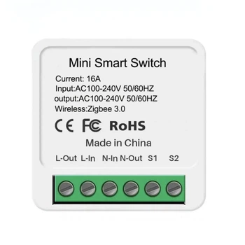 Розумне реле Tuya Zigbee 16A для керування освітленням та побутовими приладами MSZ1