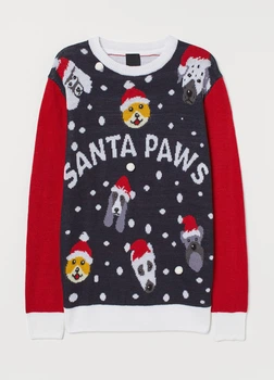 Джемпер різдвяний XS(165/84), темно-синий/santa paws (207388-2)