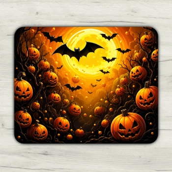 Килимок для миші Halloween ігровий та офісний 22х18 нековзка гумова основа, точна поверхня для оптичної та лазерної мишки, зносостійкий, для роботи, ігор і навчання (51925)
