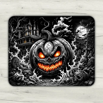 Килимок для миші Halloween ігровий та офісний 22х18 нековзка гумова основа, точна поверхня для оптичної та лазерної мишки, зносостійкий, для роботи, ігор і навчання (51960)