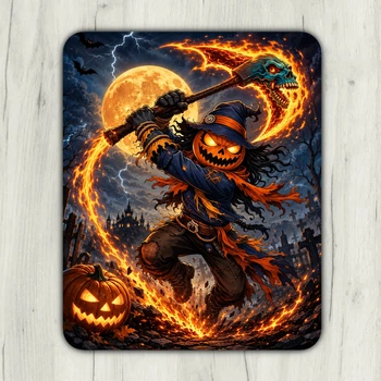 Килимок для миші Halloween ігровий та офісний 22х18 нековзка гумова основа, точна поверхня для оптичної та лазерної мишки, зносостійкий, для роботи, ігор і навчання (51955)