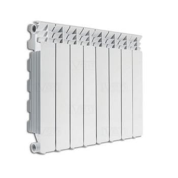 Алюминиевый радиатор Nova Florida Extrathermserir Super B4 500/100 боковое подключение, белый (8 секций в сборе) (V68903408)