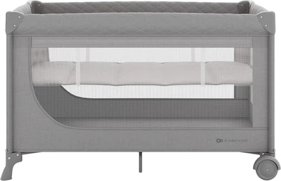 Кровать-манеж Kinderkraft Leody Up Grey (KCLEODUPGRY0000)